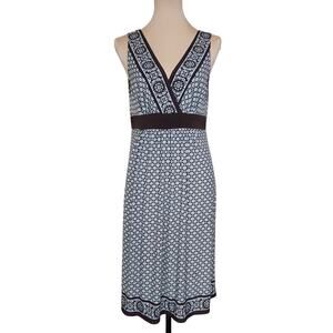 Connected Apparel Size 14 Brown Boho Midi Dress